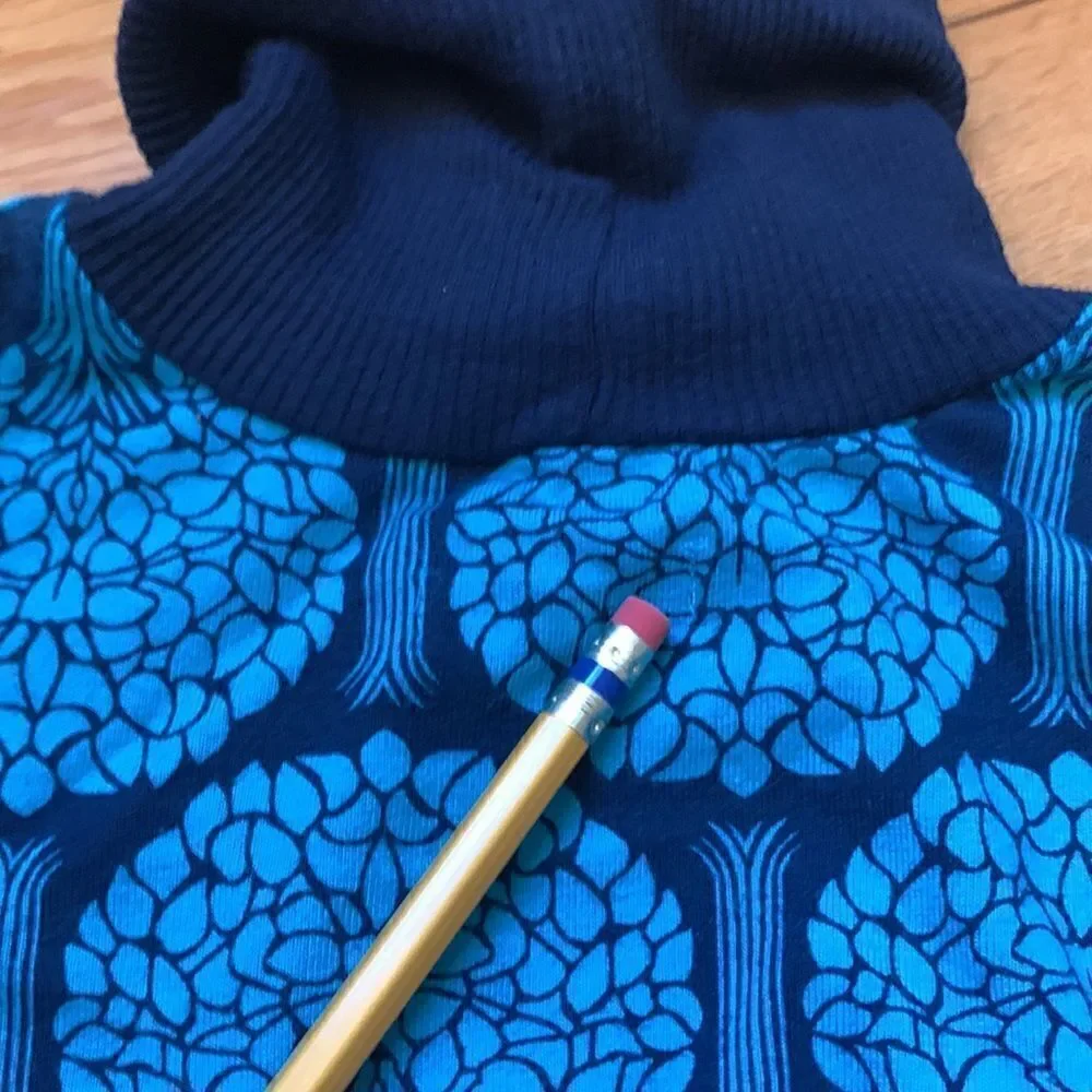 OLD NAVY Tree Graphic Teal And Navy Dress Toddler Girls 12-18 M